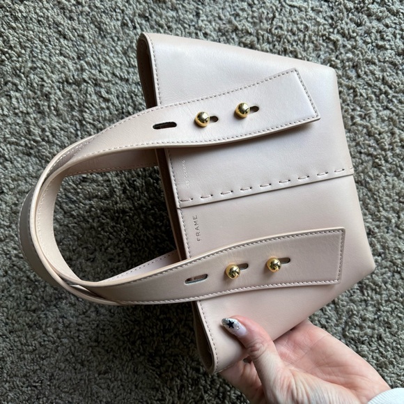 Frame Les Second Mini Bag Blush Light Pink with Removable Long Crossbody Strap - Picture 3 of 10